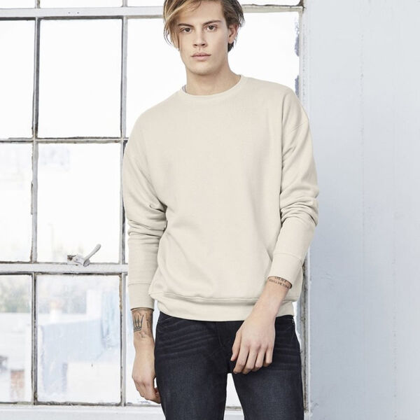 Unisex Sponge Fleece Drop Shoulder Crewneck Sweatshirt Thumbnail