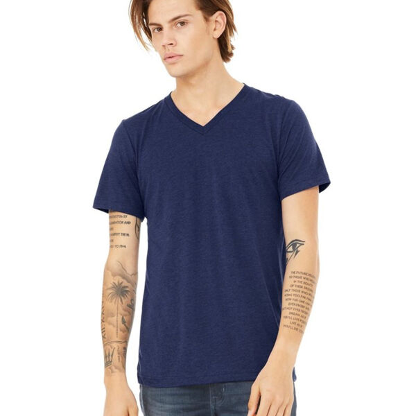 Unisex Triblend V-Neck Short Sleeve Tee Thumbnail