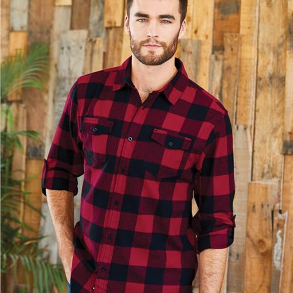 Burnside - Yarn-Dyed Long Sleeve Flannel Shirt Thumbnail