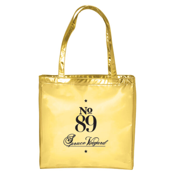 Runway Metallic Tote Thumbnail