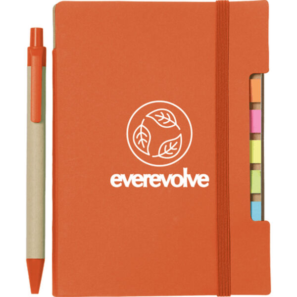 4"x 6" Recycled Sticky Notebook with Pen Thumbnail